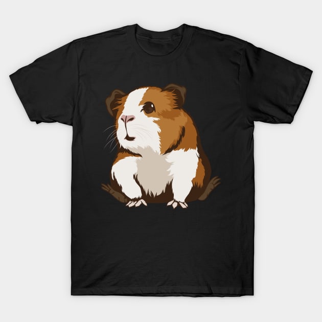 Guinea Pig Art Illustration Cavy T-Shirt by TheTeeBee